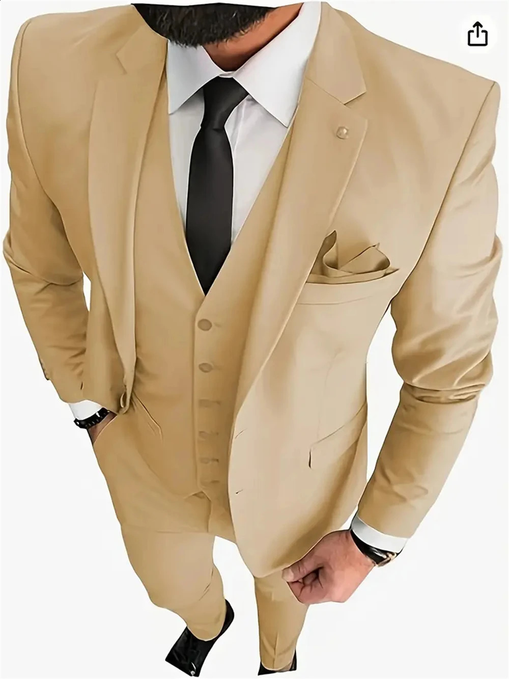 Mens Suits 3pcs Mens Business Suit Notch Lapel Blazer Formal Wedding Groom Pants Tux Vest Tuxedos BlazervestPants 250811