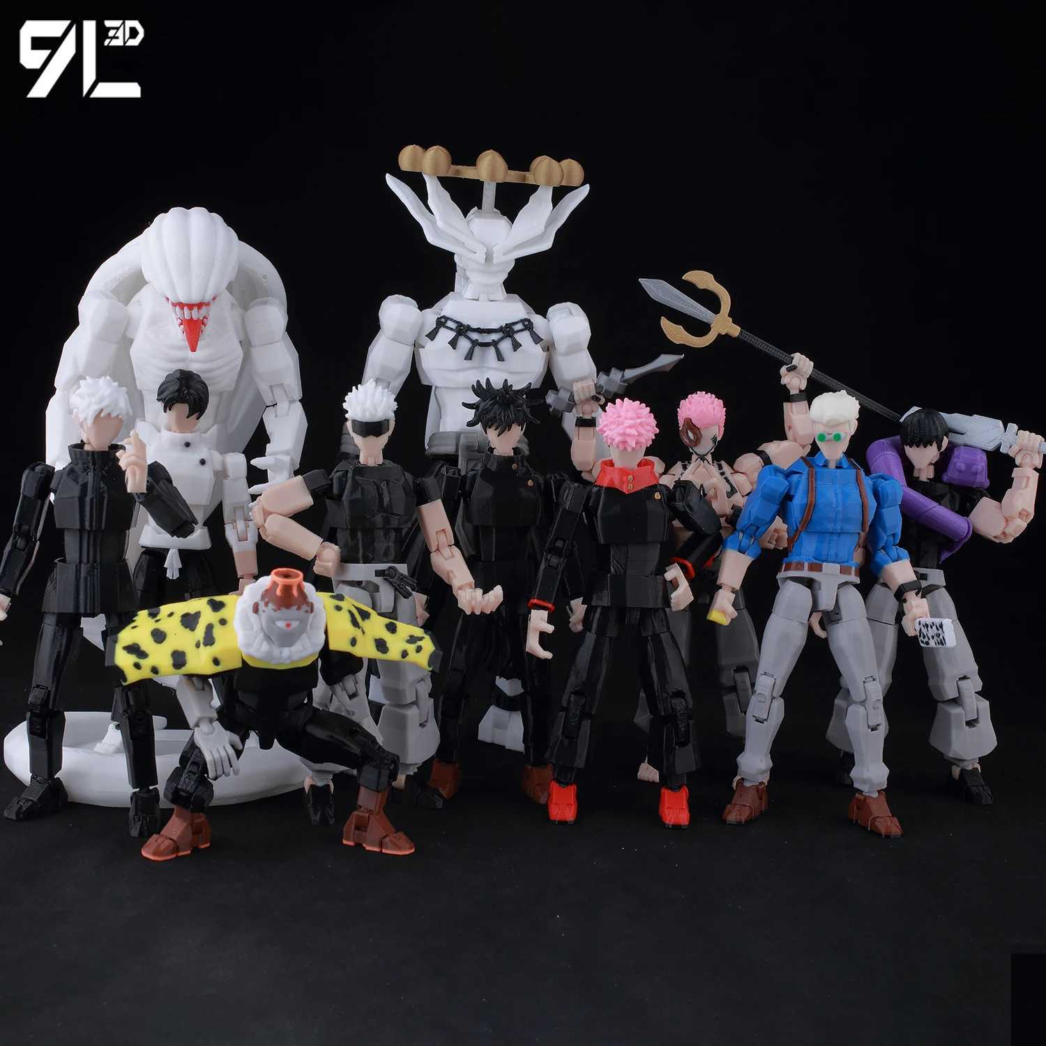 9L3D 13 Gojo Sukuna Jujutsu Fushiguro Toji Gojo Satoru Action Figure Dummy13 T13 Multi-Jointed Collectible Toys Titan13 W250816