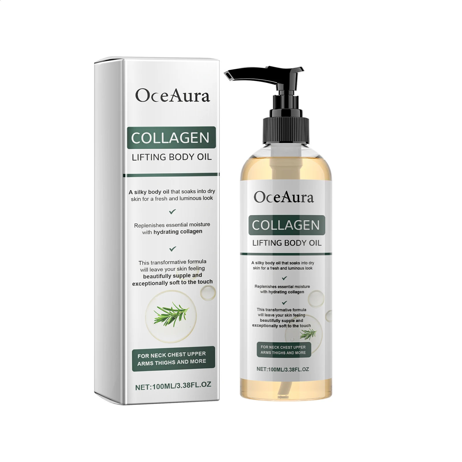 OceAura Collagen Body Oil izing and izing Whole Body Massage Essential Oil for Dry Skin izer Hydrating 250812