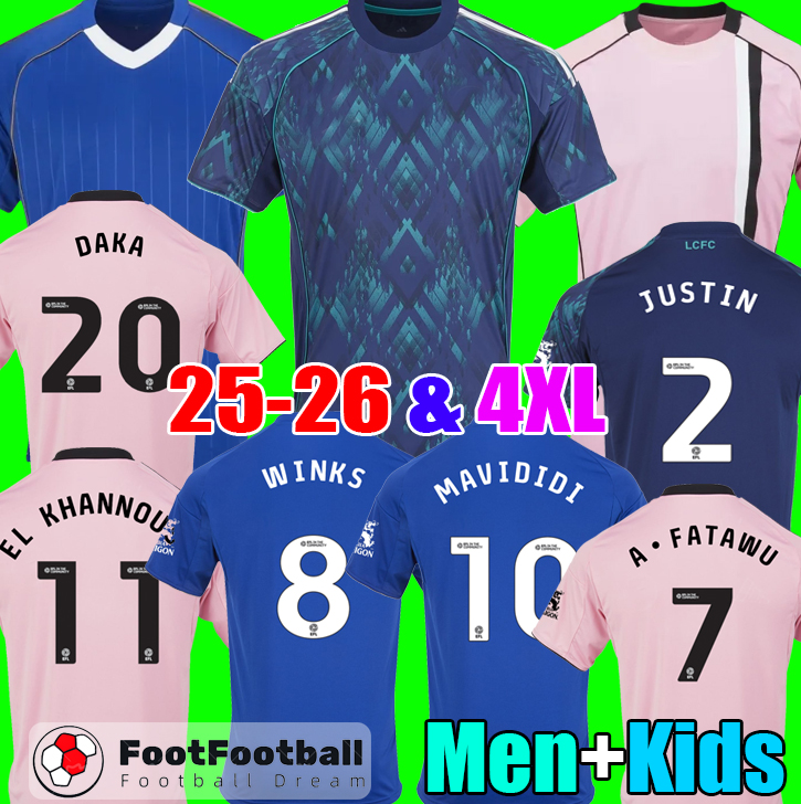 S-4XL LeicesterS football shirt Cities 25 26 Soccer Jerseys men Home Kit 2025 2026 football jersey kit tops
