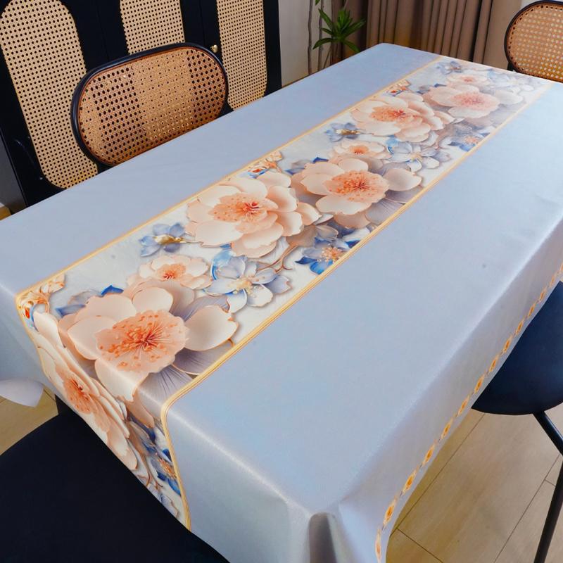 YL-37029 new high-end light luxury tablecloth waterproof, oil-proof, anti-scalding and wash-free PVC simple table cloth tablecloth coffee table cloth