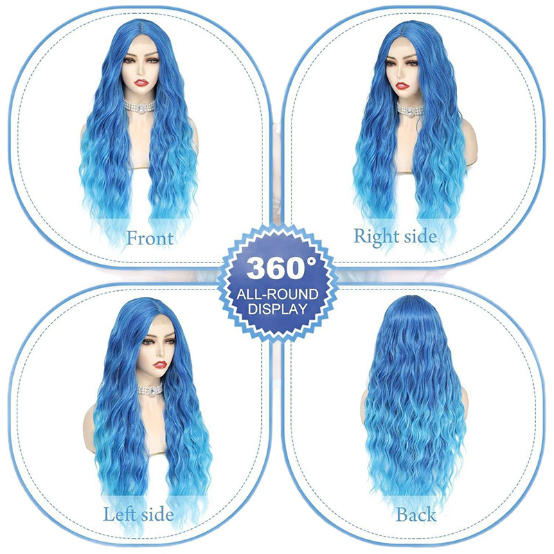 24 Inch 13x4 Body Wave Lace Front Human Hair Wigs 250% Brazilian Water Wave Lace Frontal Wig For Women Blonde/Red/Grey Synthetic Wig Cosplay j5