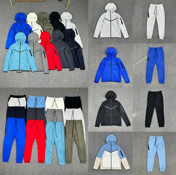 niki tech tracksuit montirex Tracksuit designer mens woman pants full-zip hoodie windrunner sportswear jacket reflective waist cord pocket taping tech fleece M-2XL