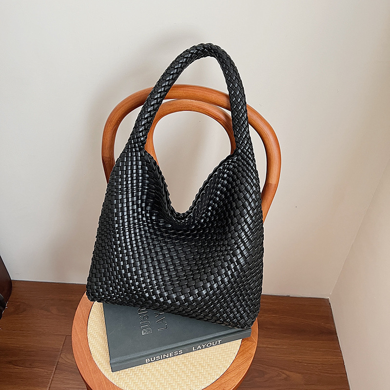 Luxury Brand Designer Bag European And American Fashion Woven Tote Bucket Bag For Women 2025 New Summer Large Capacity Commuter Mother-Daughter Bag Si