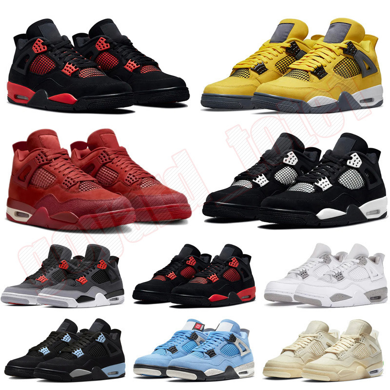 Free Shipping 4 Basketball Shoes Designer Sneakers mens trainers jump mans 4s By Brick Military Black Cat Cement Grey Red Thunder Women outdoor sports sneaker
