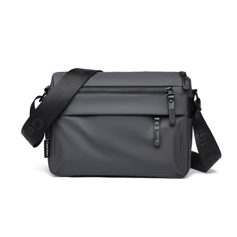 Free Shipping Designer Bag Men's Leather Luxury Bag Messenger Bag Double Zipper Large Capacity Commuter Men's Shoulder Crossbody Bag Cycling
