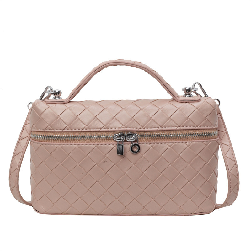 Luxury Brand Designer Bag Vintage Woven Handheld Small Square Bag For Women 2024 New Korean Style Casual Fashion Trendy Single Shoulder Crossbody Bag