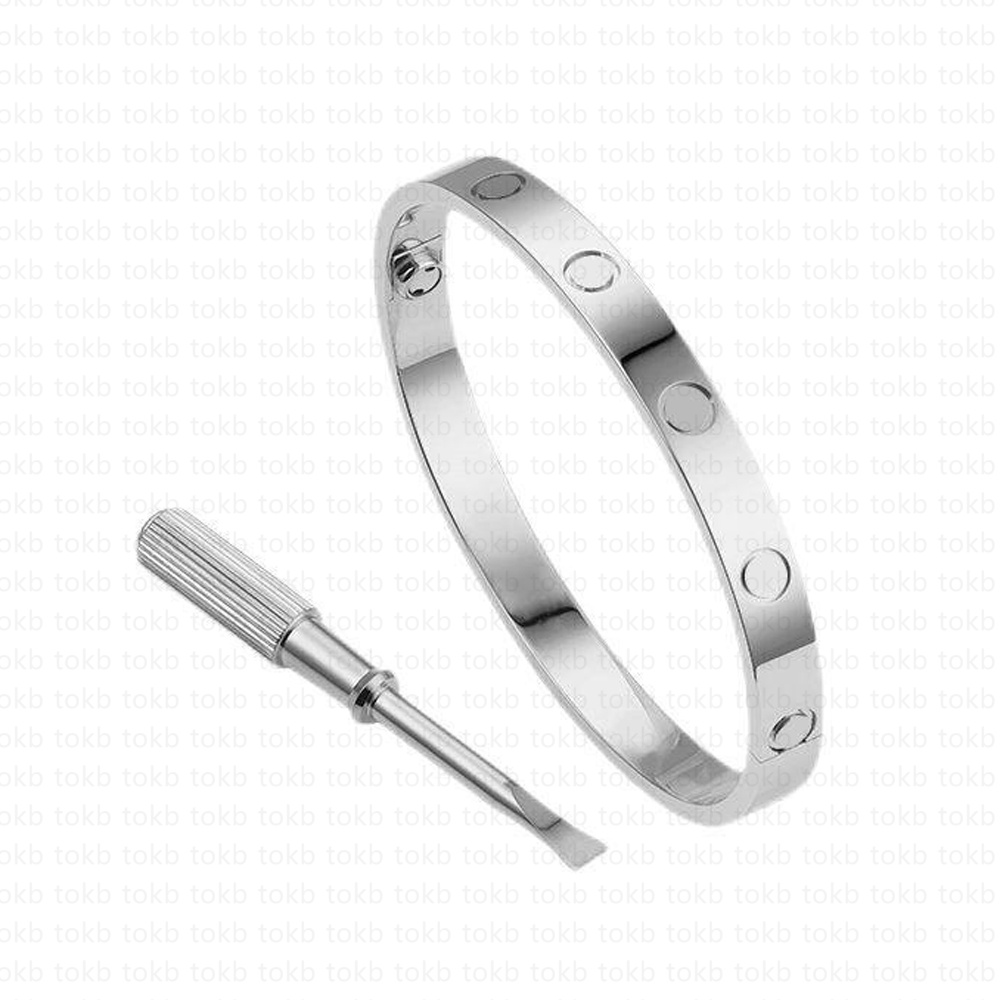 Love Designer Bracelets Luxury Jewelry Women Bangle Classic 5.0 Screw Titanium Steel Alloy Gold-Plated Craft Gold/Silver/Rose Never Fade Not Allergic Bracelet
