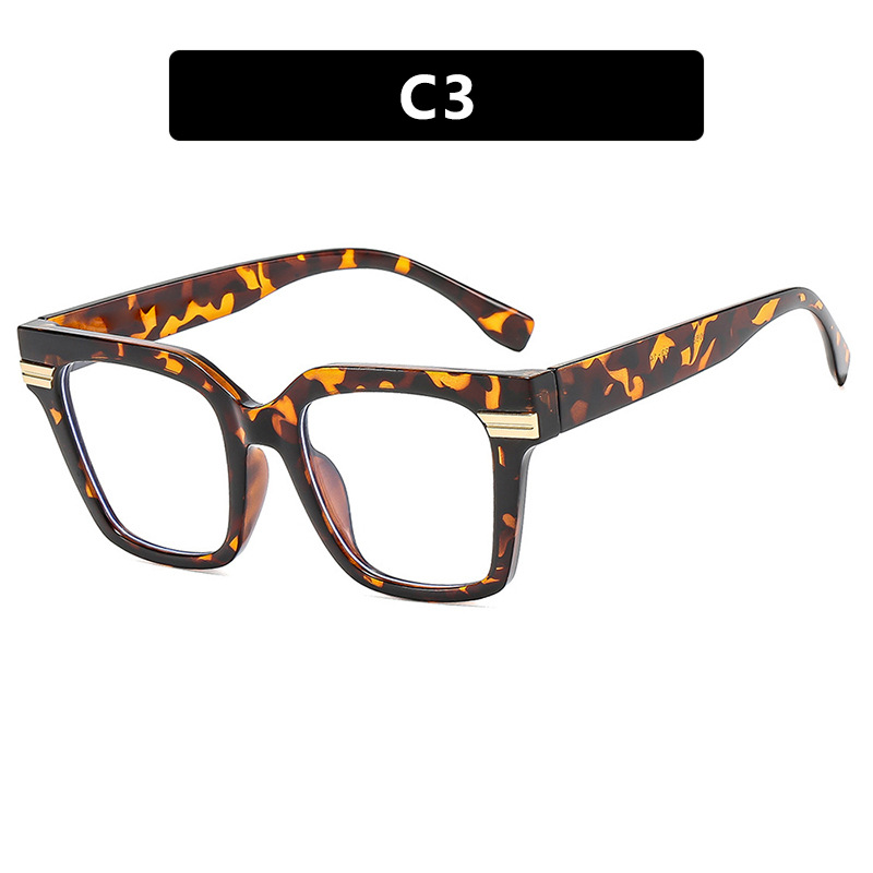 2025 Square Over sized Blue Light Glasses Trendy Non Prescription Frames for Women