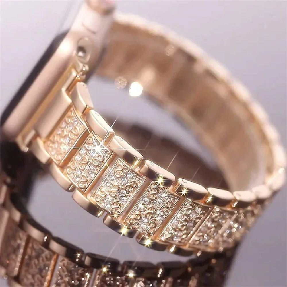 for Apple watch Bands Bling Smart Watch Straps Dressy Diamond Rhinestone Jewelry Metal Replacement Bands for iwatch 46mm 38mm 40mm 41mm 42mm 44mm 45mm 49mm Bracelets