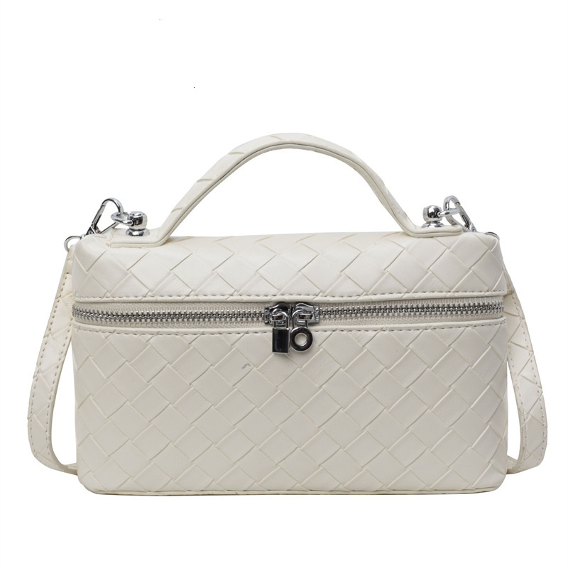 Luxury Brand Designer Bag Vintage Woven Handheld Small Square Bag For Women 2024 New Korean Style Casual Fashion Trendy Single Shoulder Crossbody Bag