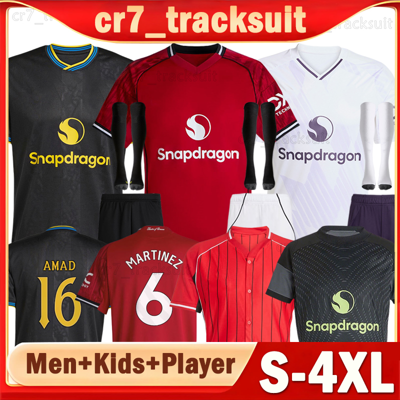 XXXL 4XL 25 26 Man B.FERNANDES Soccer Jerseys GARNACHO AMAD HOJLUND ZIRKZEE 2025 2026 CASEMIRO CUNHA Football Shirts goalkeeper ONANA Women Men Uniforms Kids Kits set