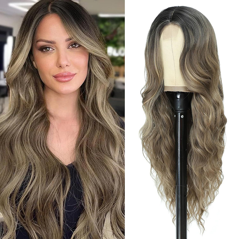 24 Inch 13x4 Body Wave Lace Front Human Hair Wigs 250% Brazilian Water Wave Lace Frontal Wig For Women Blonde/Red/Grey Synthetic Wig Cosplay j5