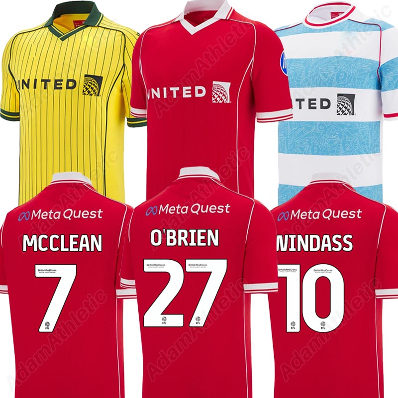 Wrexham jerseys 25 26 OBRIEN Wrexham football shirts 2025 WINDASS McCLEAN soccer jersey kids kit