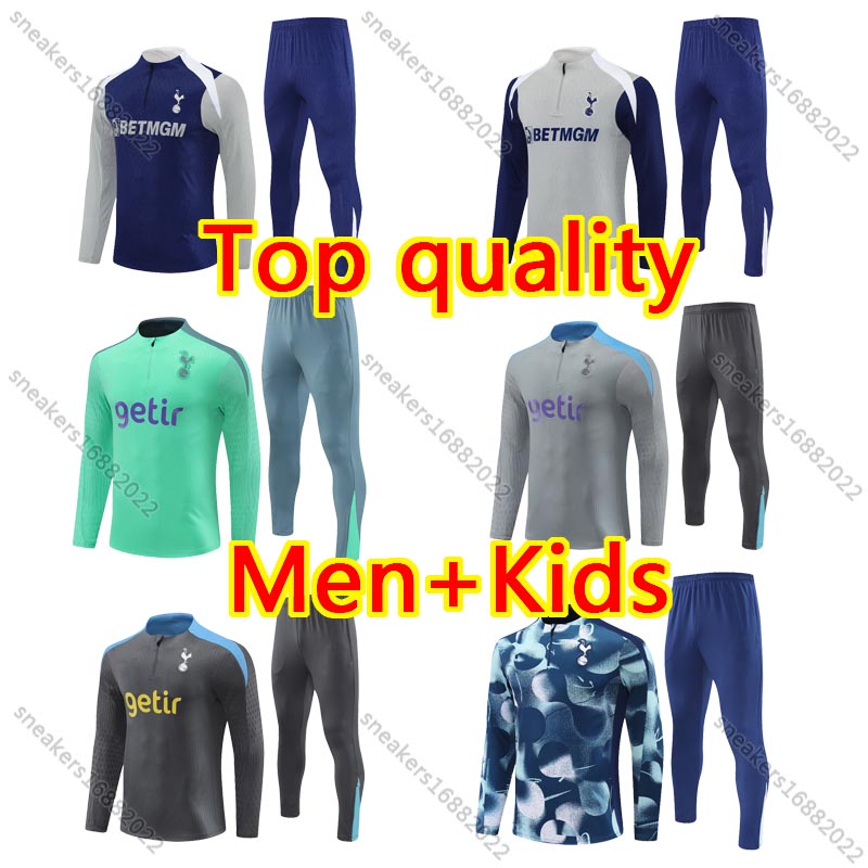 2025 26 Ttottenham tracksuit hotspursES Football tracksuits 25 26 spur train men kid kit JOHNSON MADDISON VAN DE VEN XAVI KUDUS RICHARLISON KULUSEVSKI BENTANCUR