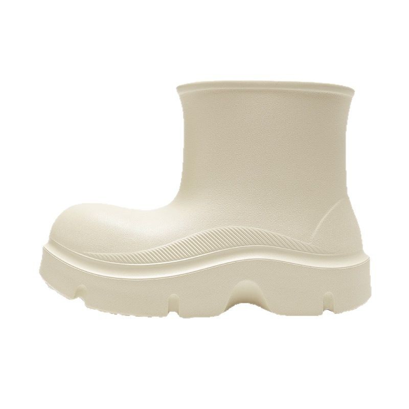 Spring and autumn fashion trends Outdoor canyoning thick-soled rain boots short-leg adult height-increasing rain boots and waterproof