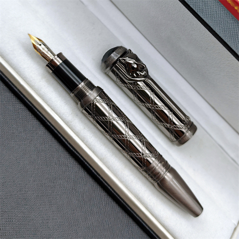 wholesale Limied Ediion Famous Characer Series KPL Ballpoin Rollerball Founain Pens Meal Reliefs Wolf's Head Design Luxury Wriing Saionery Ink pens