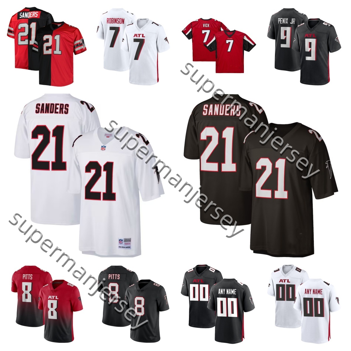 Custom 2026 football jersey men Michael Penix Jr.