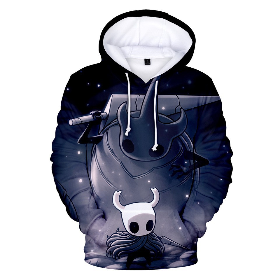 New autumn men's casual sweater 3D digital printing casual loose hooded sweater