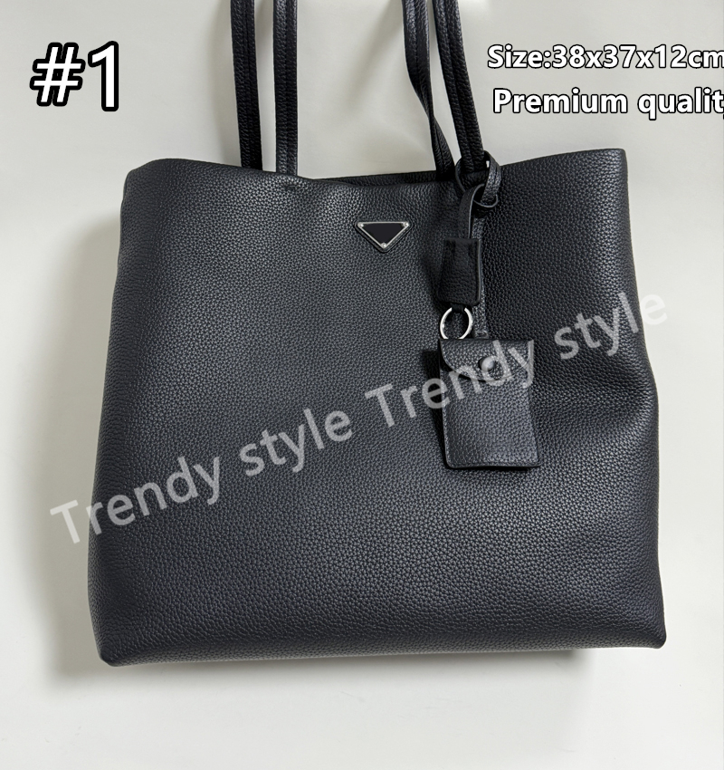 (Premium quality)Leather tote bag casual outside large capacity shoulder bag designer bags