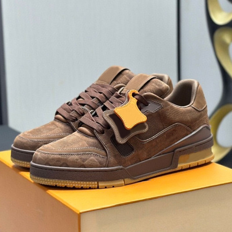 1854 Vintage Men Sneaker Womens embossed cowhide Sneakers street Mens Basketball shoes designer high quality casual shoes