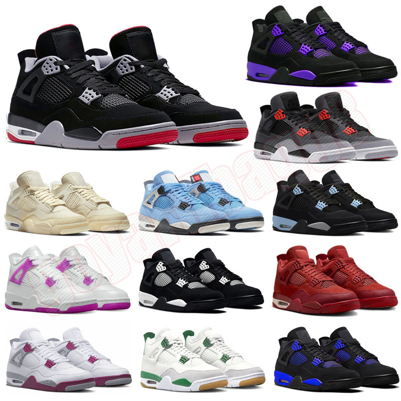 Free Shipping 4 Basketball Shoes Designer Sneakers mens trainers jump mans 4s By Brick Military Black Cat Cement Grey Red Thunder Women outdoor sports sneaker b85b