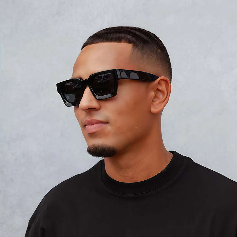 Men's Trendy Cool Driving Fashion Glasses Square Designer Frame New Style Sunglasses for Women