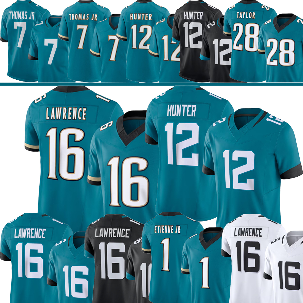 12 Travis Hunter Brian Thomas Jr Trevor Lawrence Football Jersey Etienne Devin Lloyd Foyesade Oluokun Bhayshul Tuten Caleb Ransaw Little Travon Walker Fred Taylor