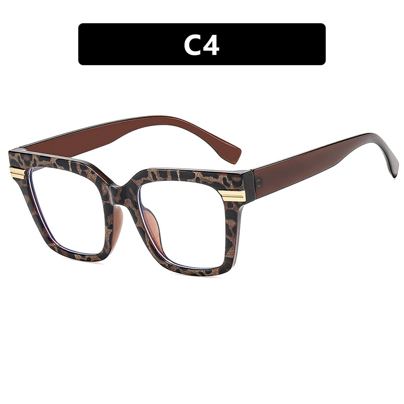 2025 Square Over sized Blue Light Glasses Trendy Non Prescription Frames for Women