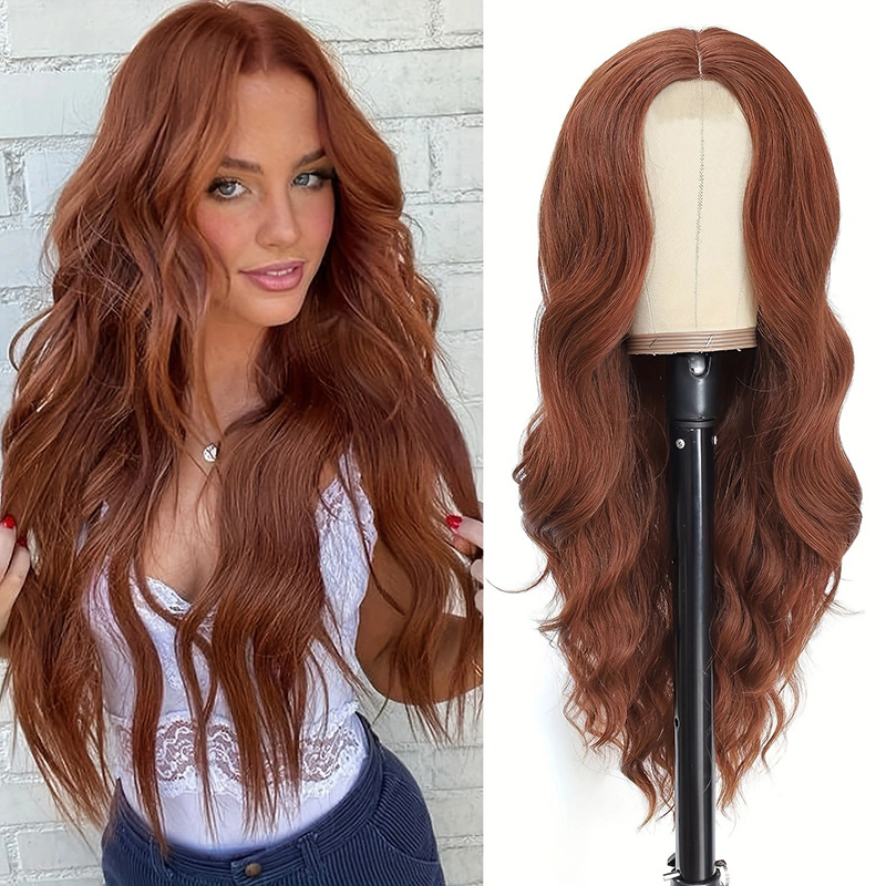 Versatile Multi-Colored Long-Wave Wigs Ideal for Instant Fashion Updates j3