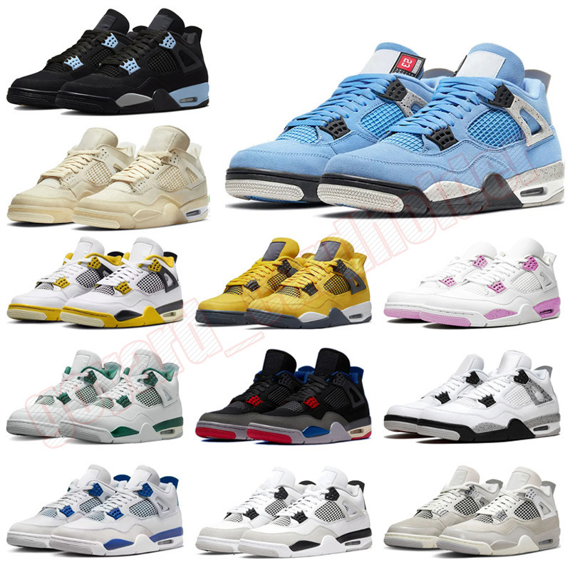 Free Shipping 4 Basketball Shoes Designer Sneakers mens trainers jump mans 4s By Brick Military Black Cat Cement Grey Red Thunder Women outdoor sports sneaker 5458