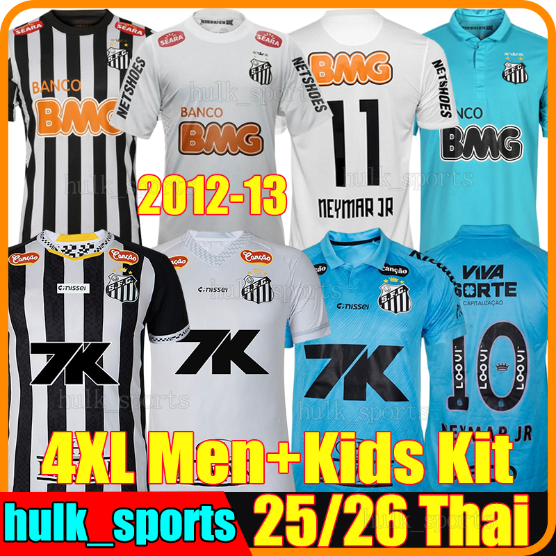 4XL 2012 2013 santos retro soccer jerseys 2025 GUILHERME TIQUINHO BARREAL THACIANO ROLLHEISER G.BONTEMPO CABALLERO 25/26 football shirts men kids kits socks sets
