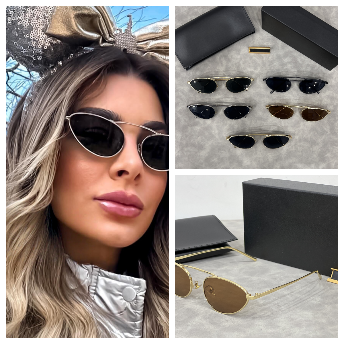 Fasion designer sunglasses for women and men cool style Designer sunglasses Classics Sun glasses Metal Wear UV Protection Travel with box