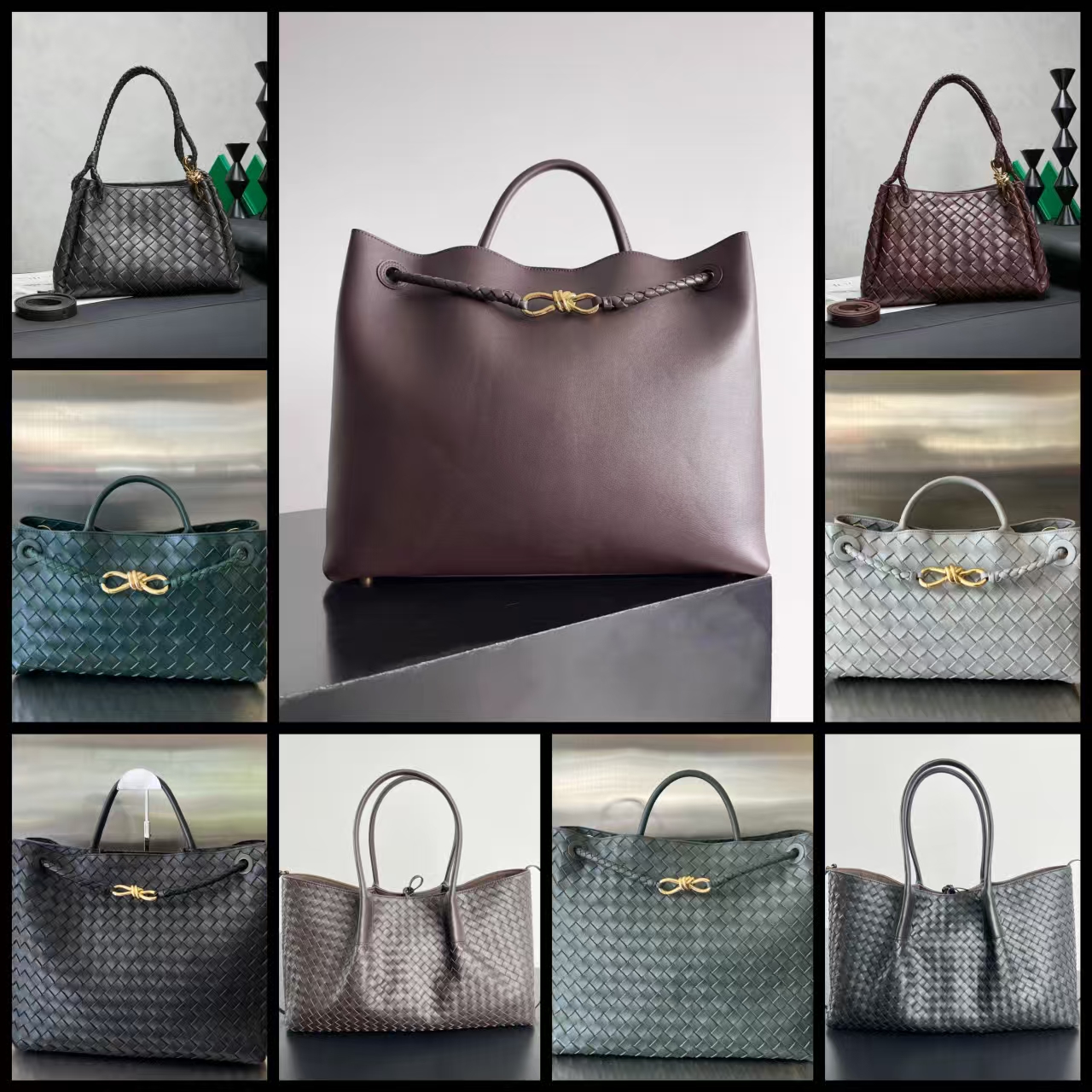 Designer bag Men Cow leather Andiamo Hobo Tote Handbag Fashion Large Shopping Shoulder Bag luxury Woven Lambskin crossbody bag WOMAN Handle Briefcase Laptop purse