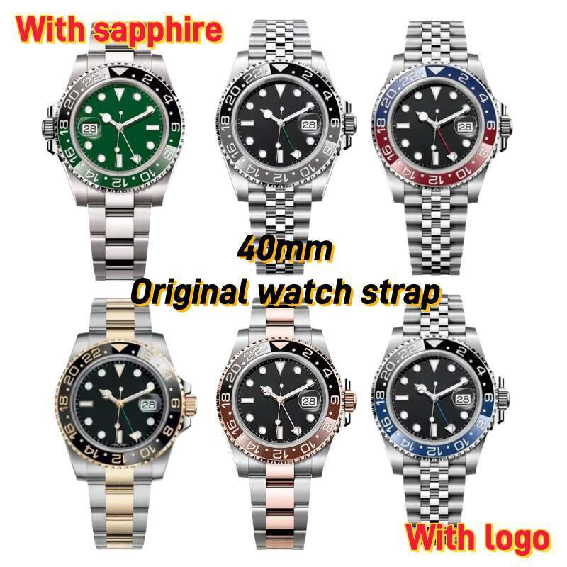 Designer Mens Watches 40mm Man Watch Day date Automatic Wristwatch Auto Movement Sapphire Glass Stainless Steel Presidential Strap Orologio Di Lusso GMT