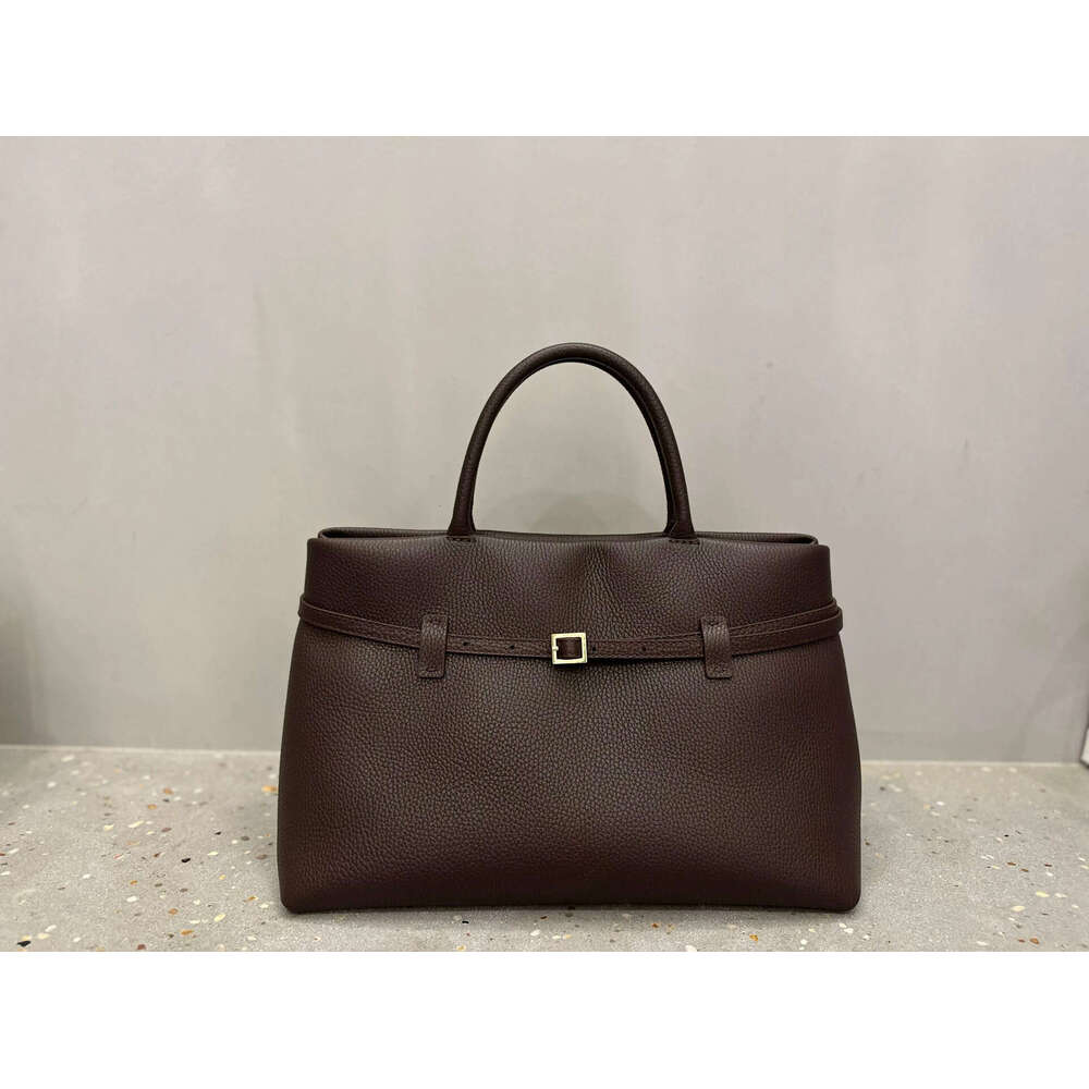 Designer Tote Autumn Winter New Top Layer Cowhide Simple Commuter Large Capacity Handheld Briefcase Single Shoulder Crossbody Bag