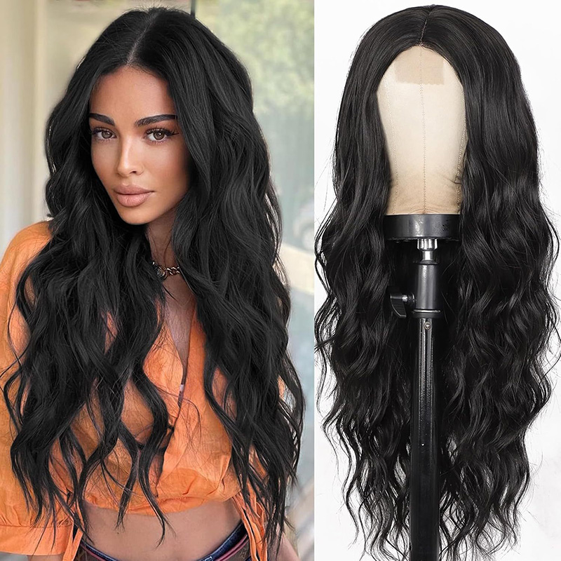 Versatile Multi-Colored Long-Wave Wigs Ideal for Instant Fashion Updates j3