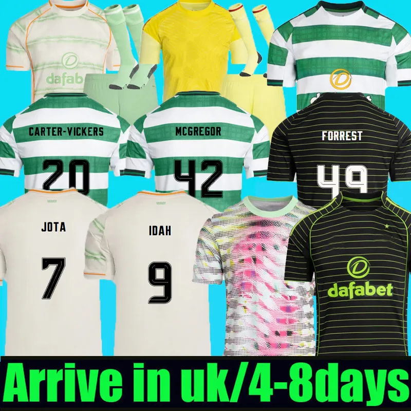 2025 26 Celts Soccer Jerseys celticfc jersey 25 26 Home Away football shirts EDOUARD men and kids kit IDAH KYOGO MCGREGOR SCHMEICHEL irish celticfootball jerseys