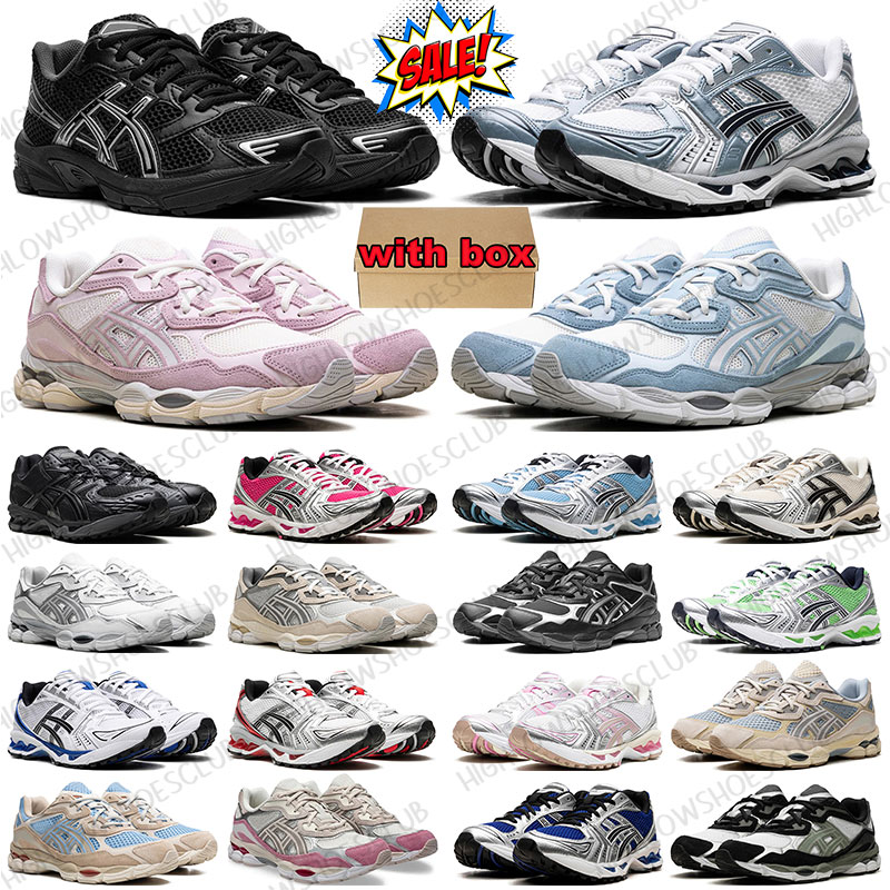 With Box 1130 gels nyc designer running shoes for men women Black Pink mens sneakers trainers womens asiscs sports outdoor