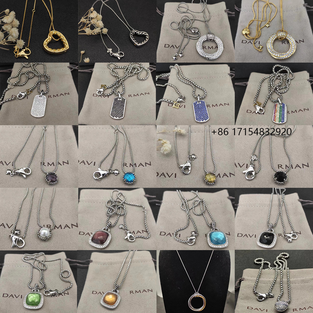 2025 New DY Classical Style Women's Pendant Necklace Simplicity Exquisite Diamond Elegant and Exquisite Jewelry for Any Occasion