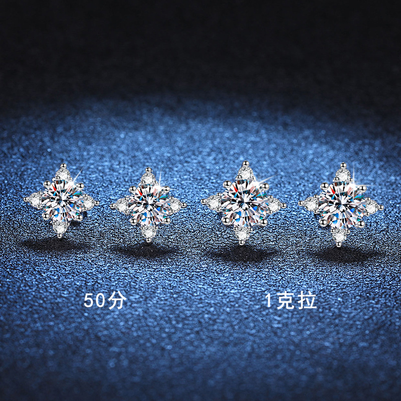 Moissanite zircon lab grown diamonds designer style womens wedding design styles diamond earrings 12656