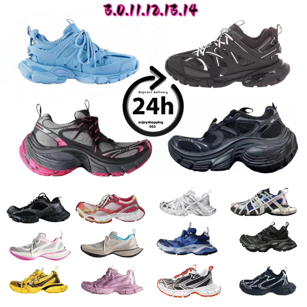 Brand Casual Designer Cargo 3xl Sneakers Paris Dad Shoes Mens Women Trainers Leather Mesh Tracks Runners Exaggerated Platform Loa