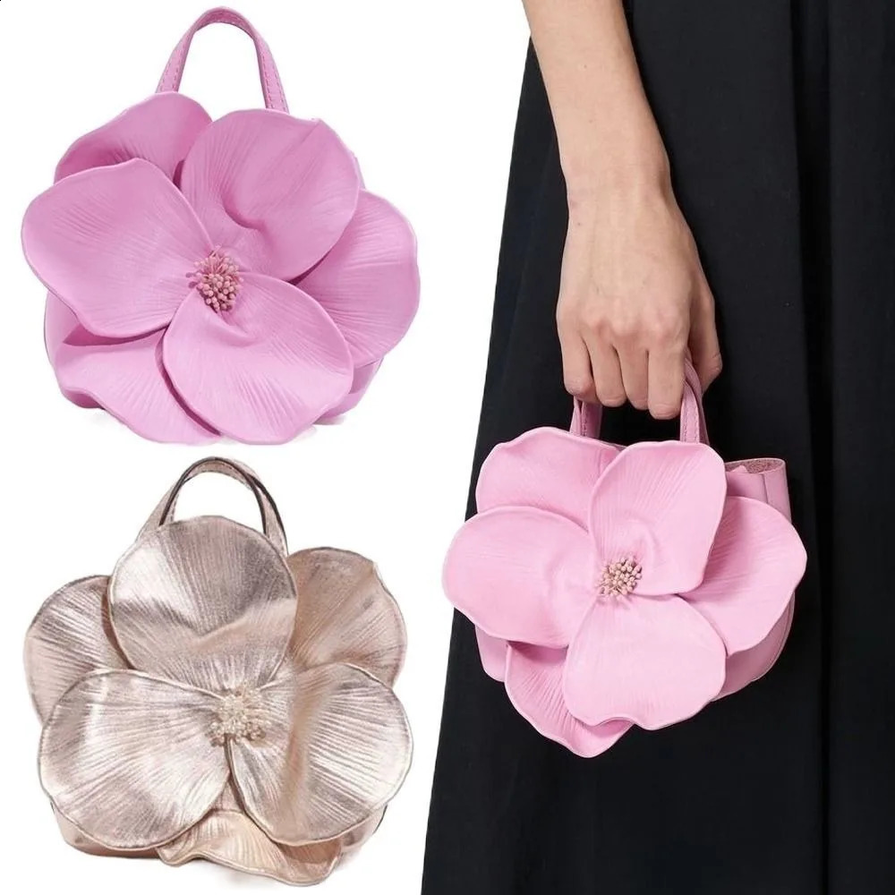 Innovative Chinese-Style Floral Bucket Bag Drawstring French Mini Tote Bag Flower Bucket Purse Women y er Handbags 250811
