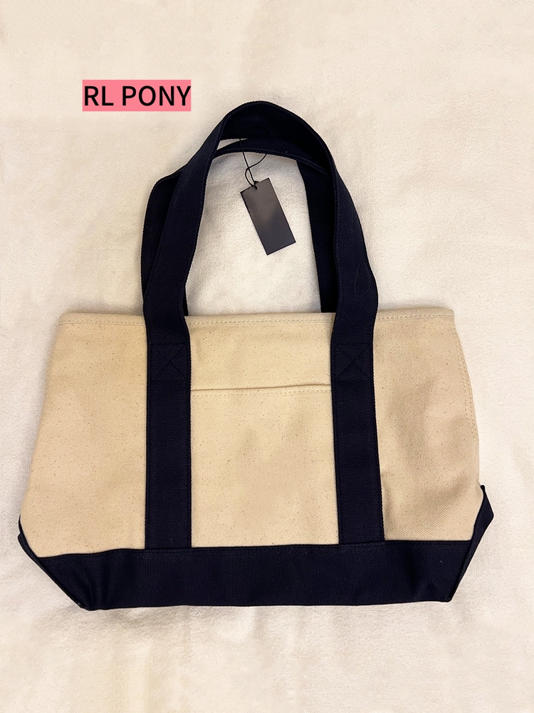 RL Pony Women's canvas tote shoulder bag