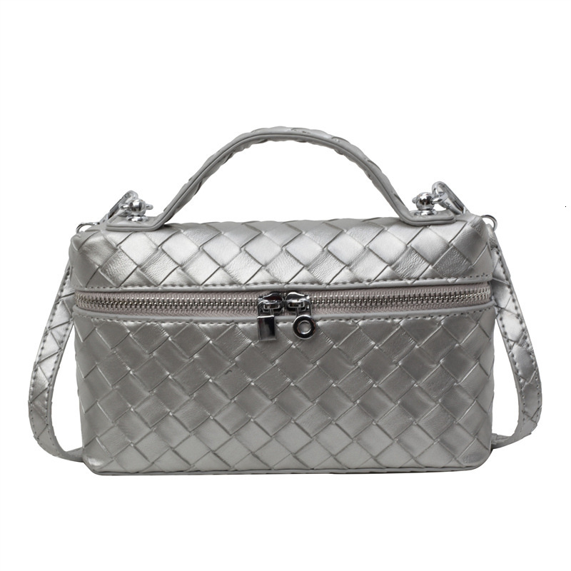 Luxury Brand Designer Bag Vintage Woven Handheld Small Square Bag For Women 2024 New Korean Style Casual Fashion Trendy Single Shoulder Crossbody Bag