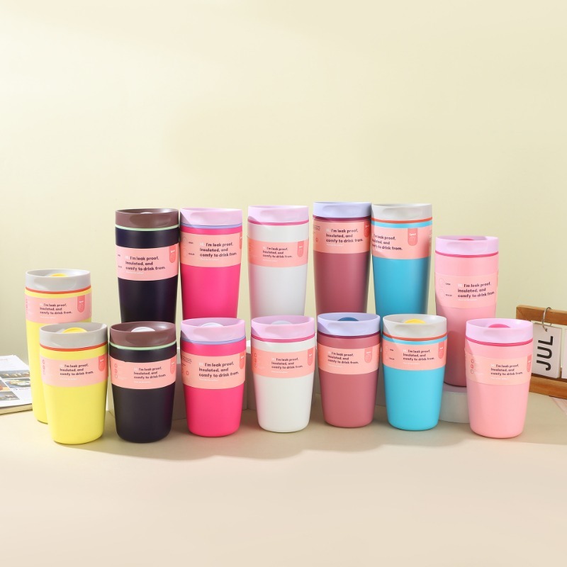 2025 New Owala Stainless Steel Coffee Cup Insulated Travel Cup for Hot Coffee Travel Mug Portable Car Drinking Cup Large Capacity BPA-Free