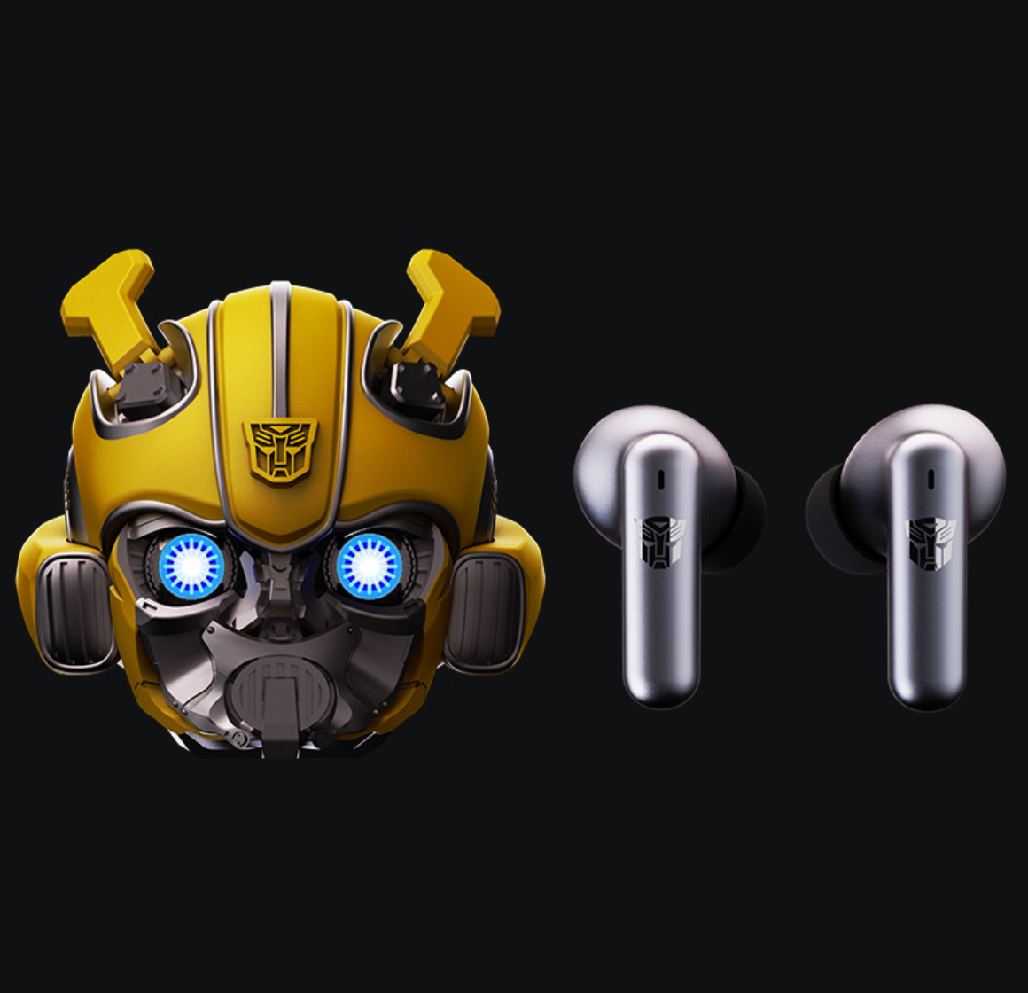killerbody titanium fight transformer bumblebee wireless bluetooth noise canceling headset alloy trendy play motivator