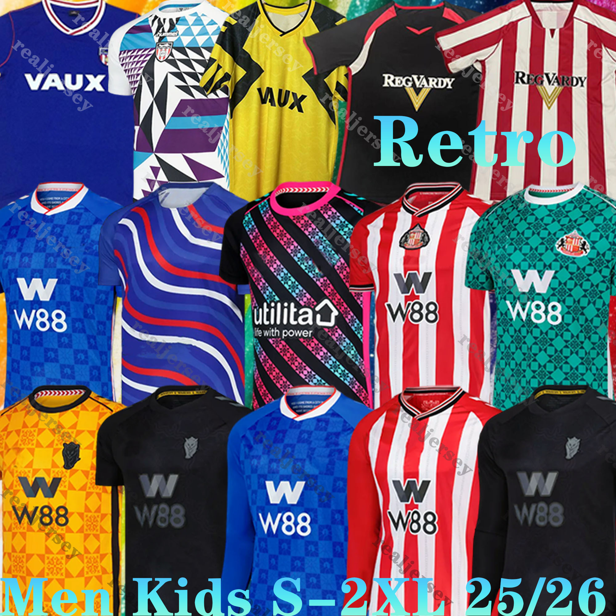 25 26 sunderland soccer jersey Retro Remembrance Isidor AWAY third FINAL Mayenda Rigg JOBE ROBERTS ba CLarke Ekwah 2025 2026 football shirts long sleeve men kids kits