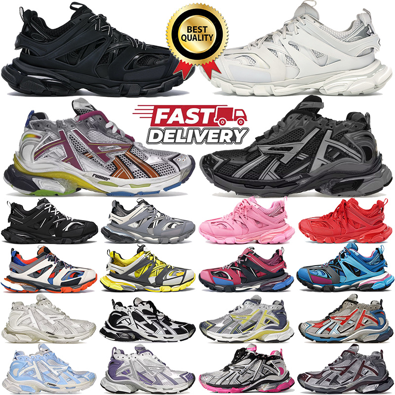 Designer Track LED Sneaker Casual Shoes For Men Women Tracks 3 3.0 Luxury Paris Platform Sneakers Gomma Leather Trainer Extraordinary Outdoor Mens Trainers Size 35-46