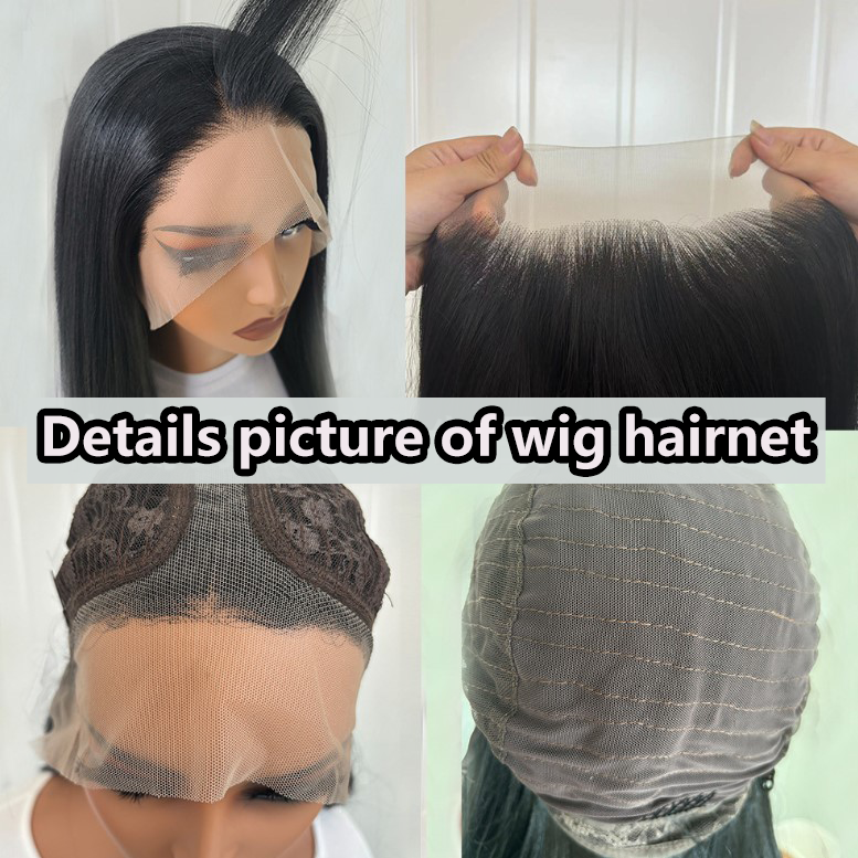 Natural Black Brazilian Wig for Women Front Lace Design, Long & Straight Hairstyle with Complete Head Covering.